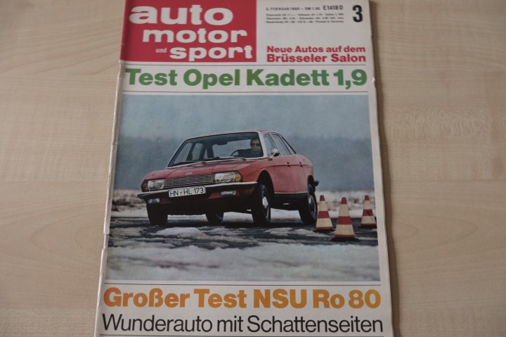 Deckblatt Auto Motor und Sport (03/1968)